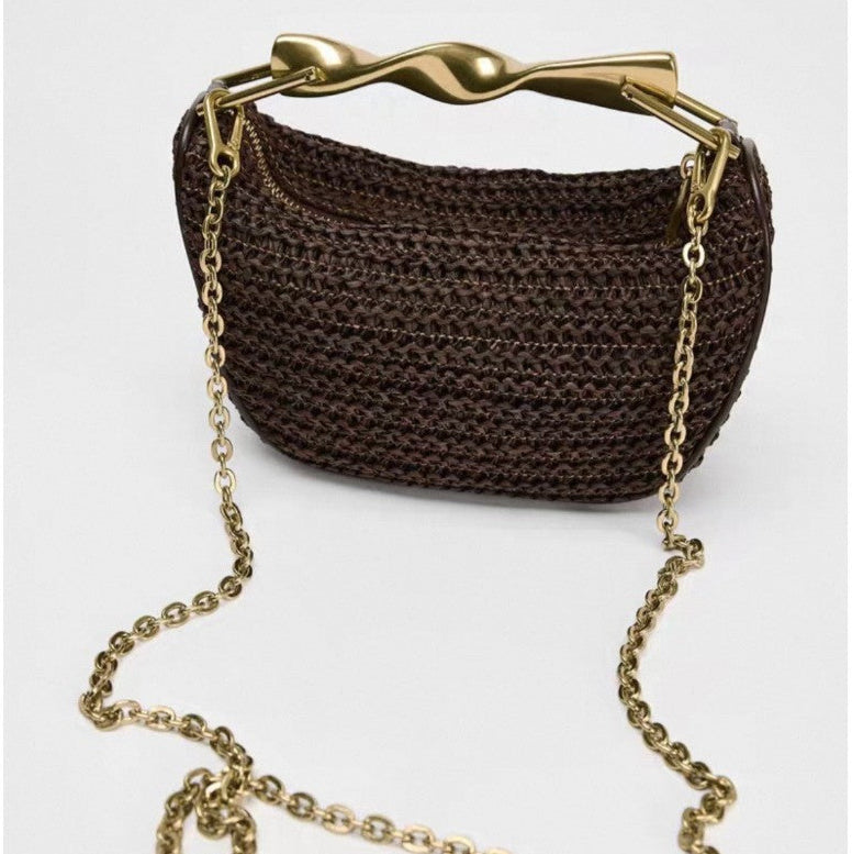 Soleil Mini Raffia Bag
