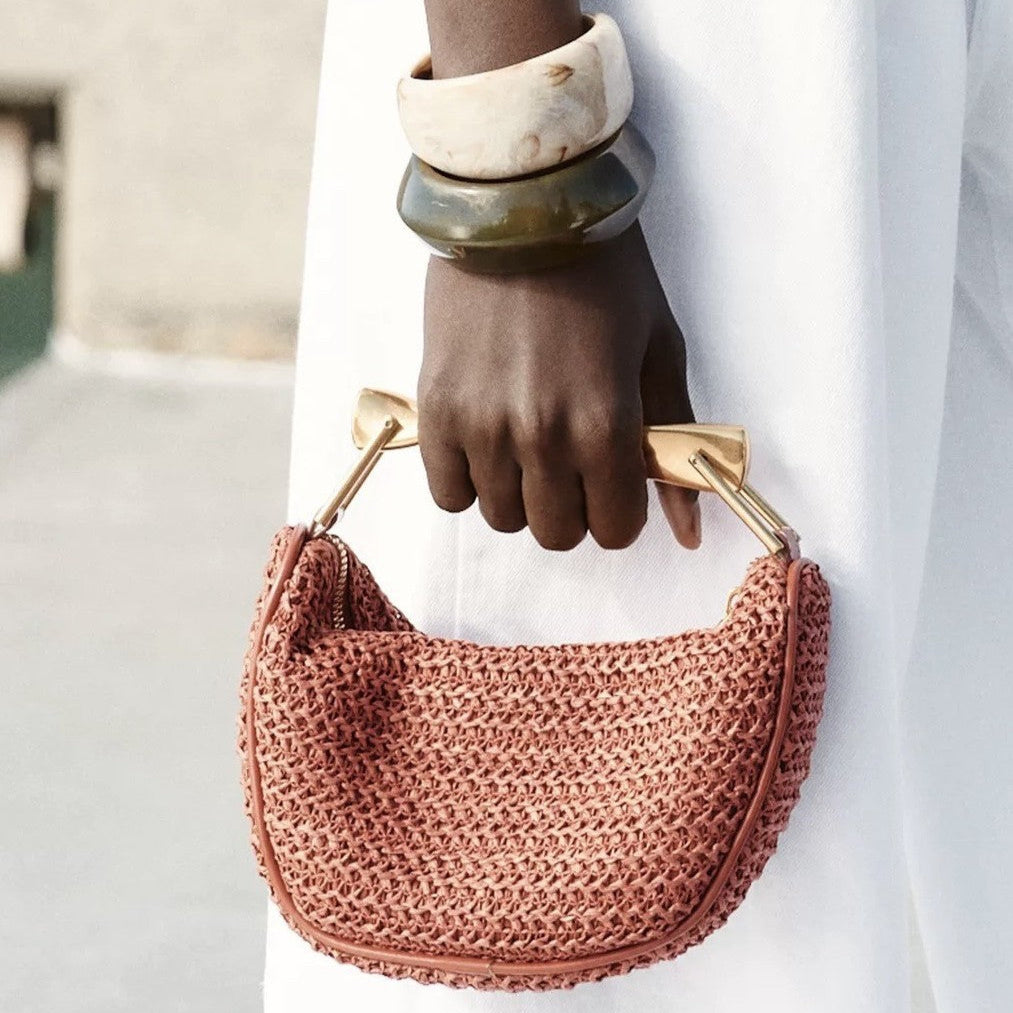 Soleil Mini Raffia Bag