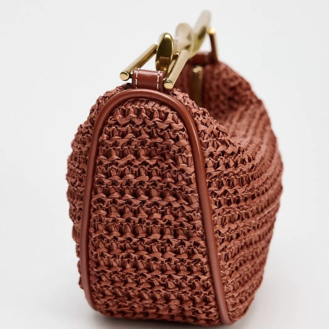 Soleil Mini Raffia Bag