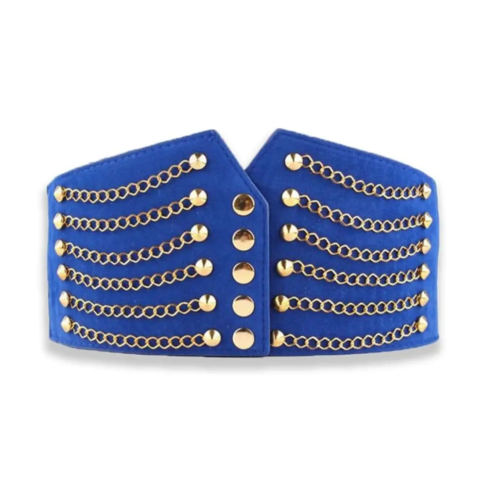 Ceinture large à rivets
