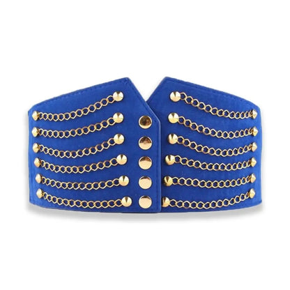 Ceinture large à rivets