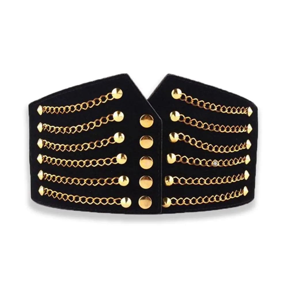 Ceinture large à rivets