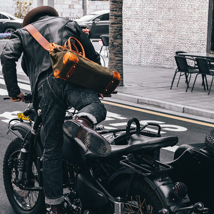 Sac en cuir rétro