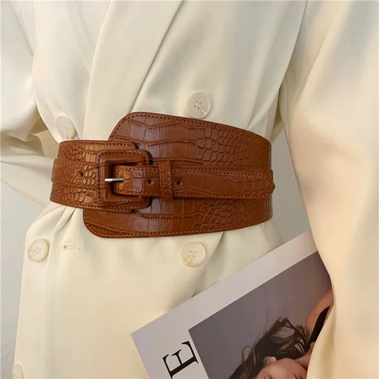 Croco Pattern Belt