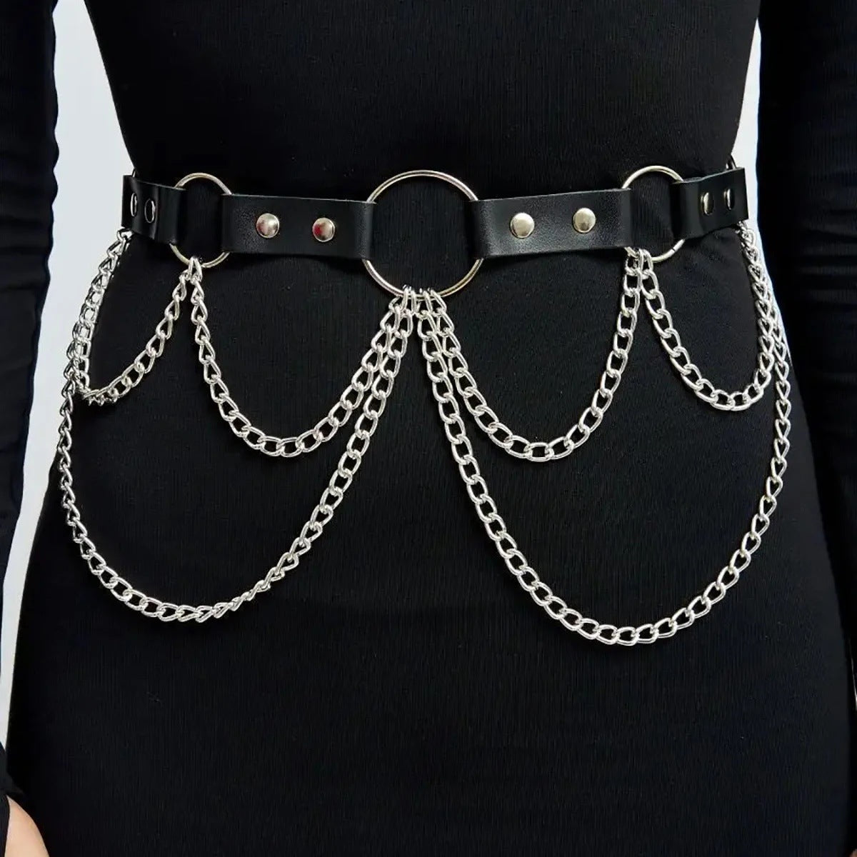 Ceinture à chaîne avec pampilles